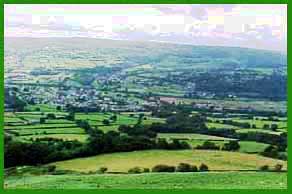 The view looking back towards Crickhowell